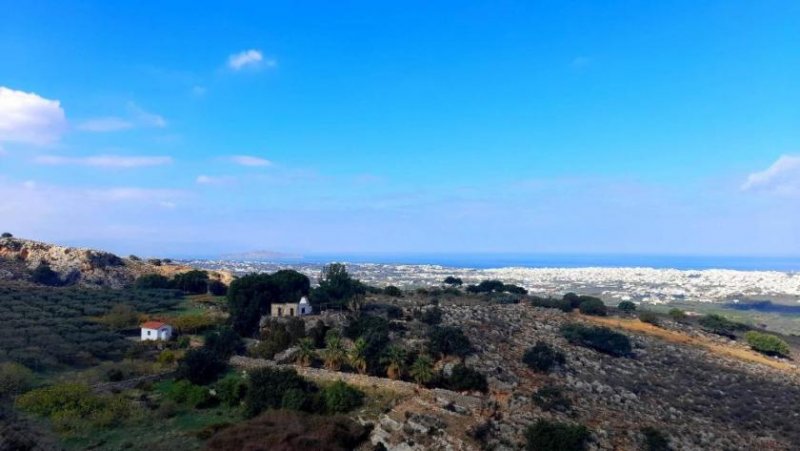 Nerokouros Kreta, Nerokouros: Grundstück mit Baugenehmigung zu verkaufen Grundstück kaufen